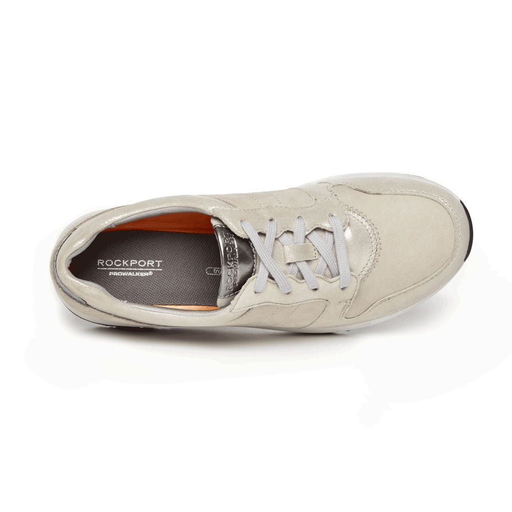 Rockport Joggesko Dame Beige - Trustride Derby Trainer - INJC69015